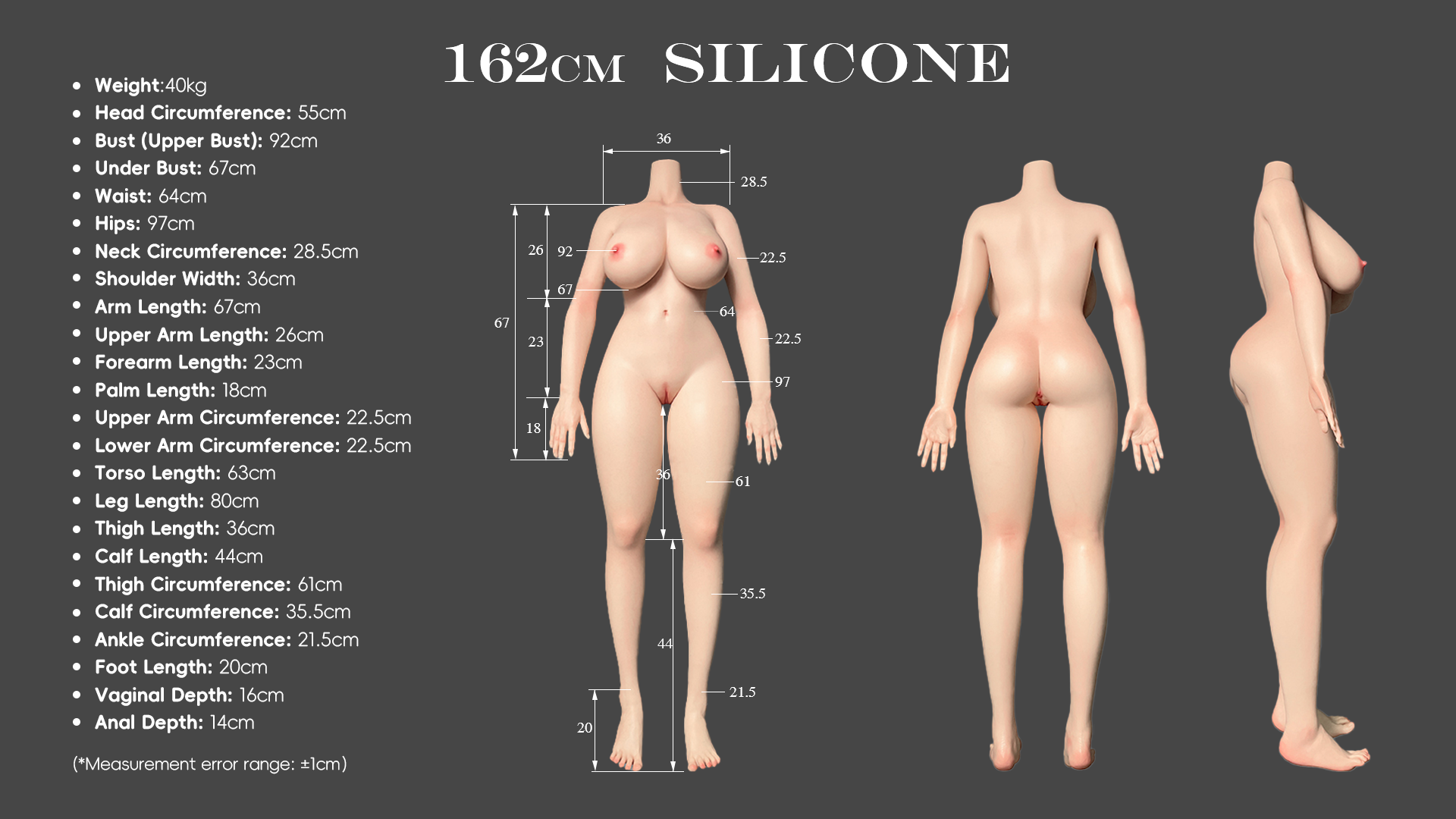 Silicone-X 5ft 31/162cm*white skin（IN STOCK US） - Nianta sex doll store