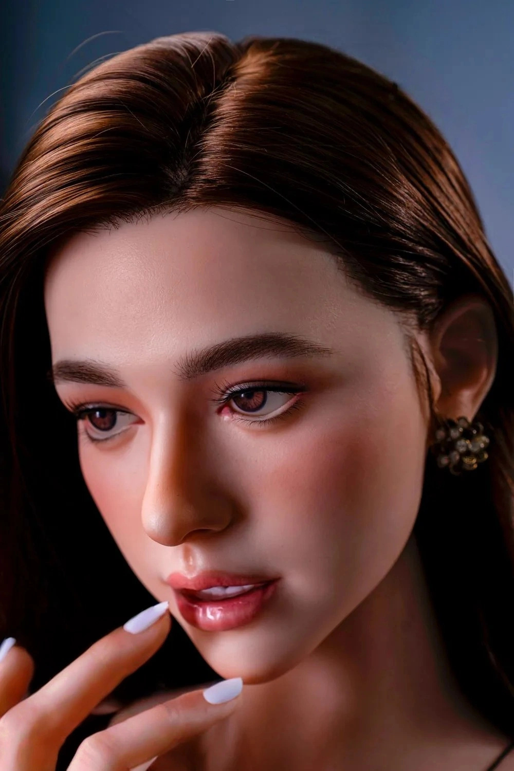 Soft Silicone #O20 Mouth Open Blowjob ROS Sex Doll Head Only - Loveta sex doll