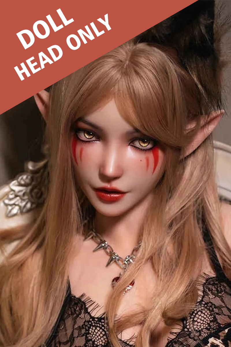 Soft Silicone #O22 Mouth Open Blowjob ROS Sex Doll Head Only - Harem sex doll