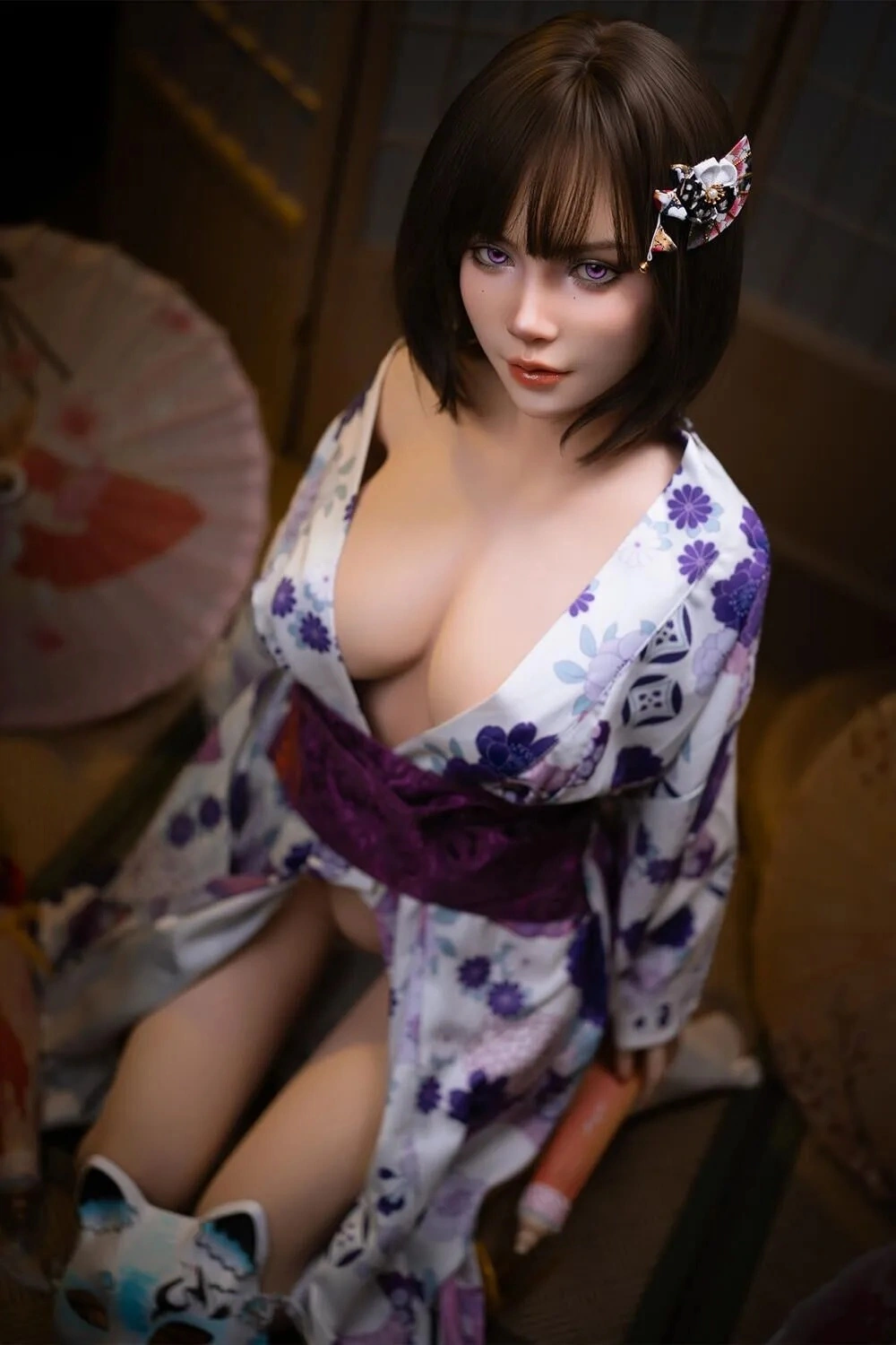 Soft Silicone #O24 Mouth Open Blowjob ROS Sex Doll Head Only - Loveta sex doll