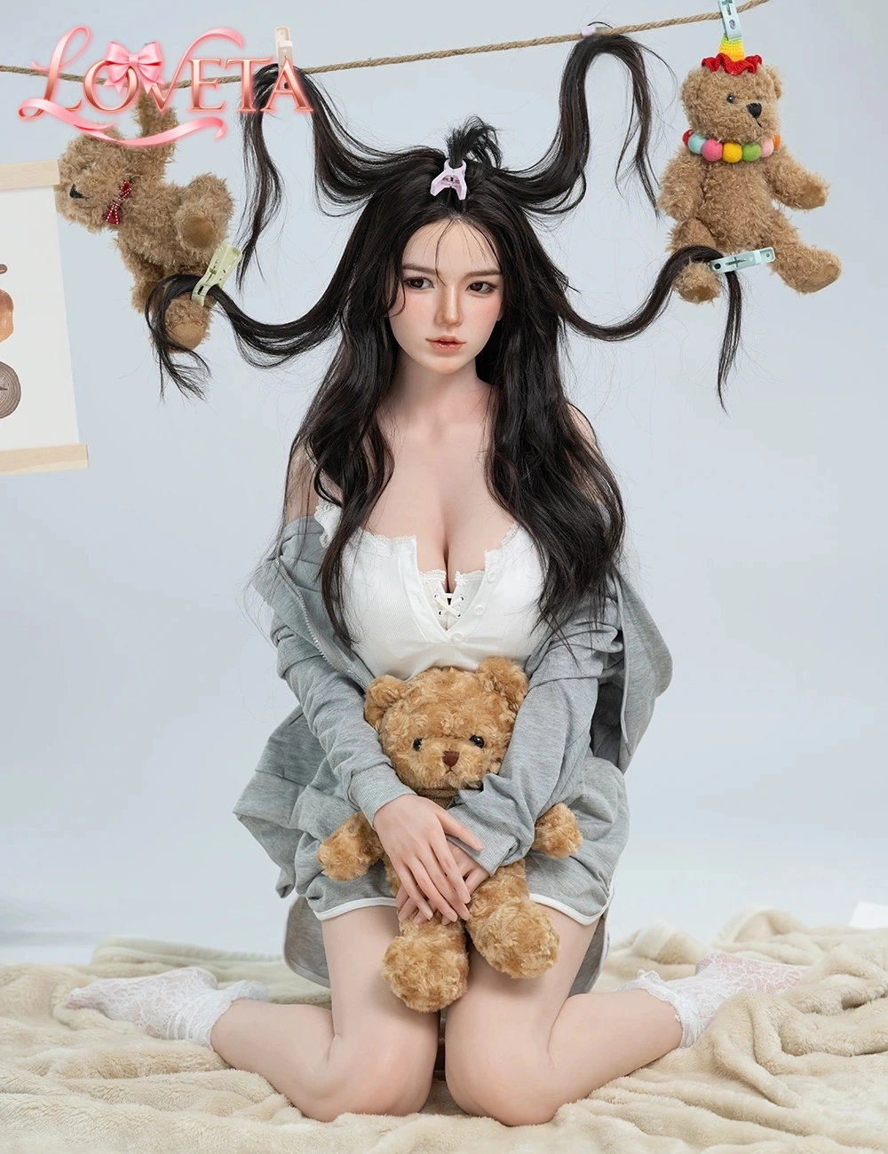 HAREM 158CM #B105 SILICONE REALISTIC SEX DOLL - Harem sex doll