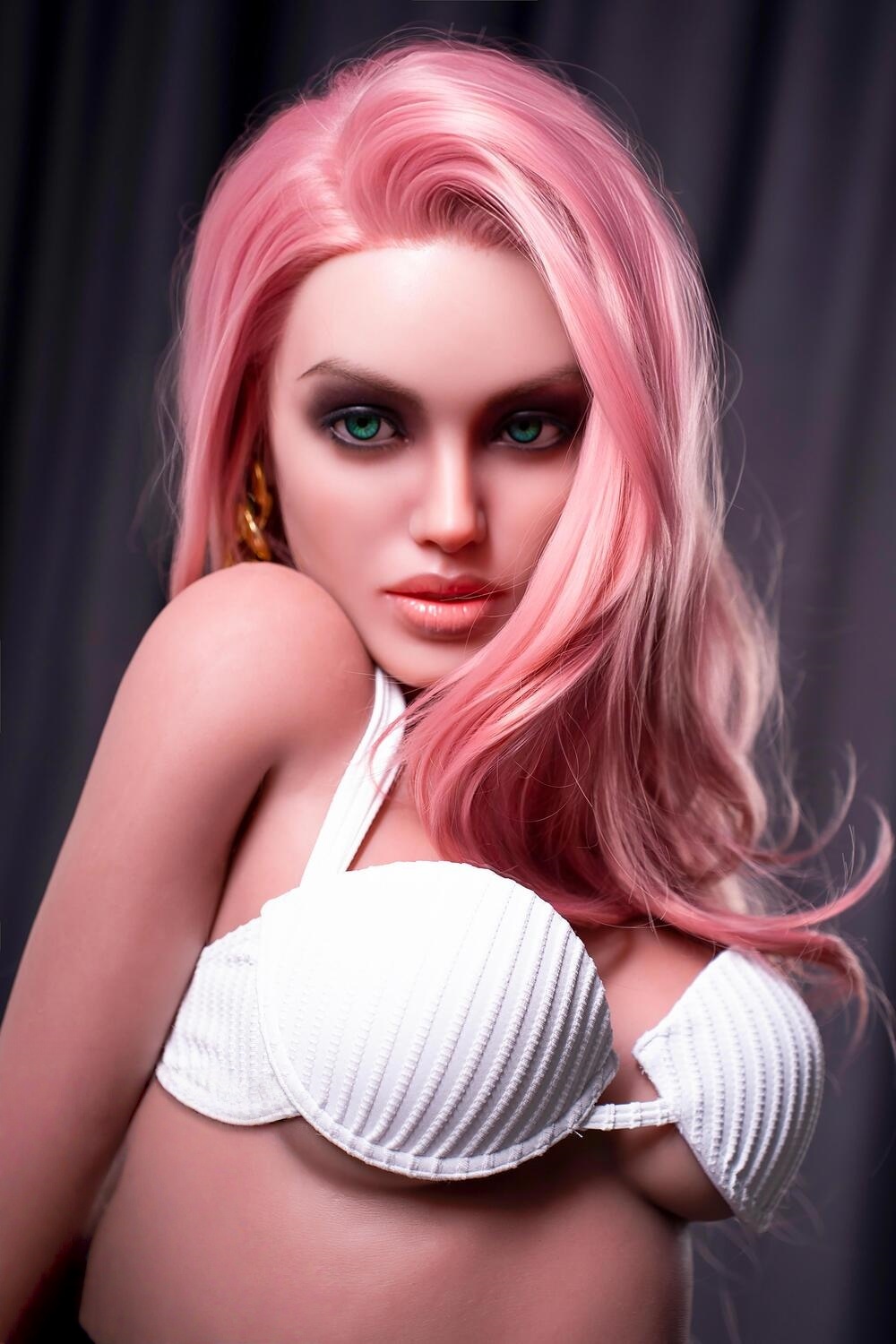 Soft Silicone #O16 Mouth Open Blowjob ROS Sex Doll Head Only - Harem sex doll