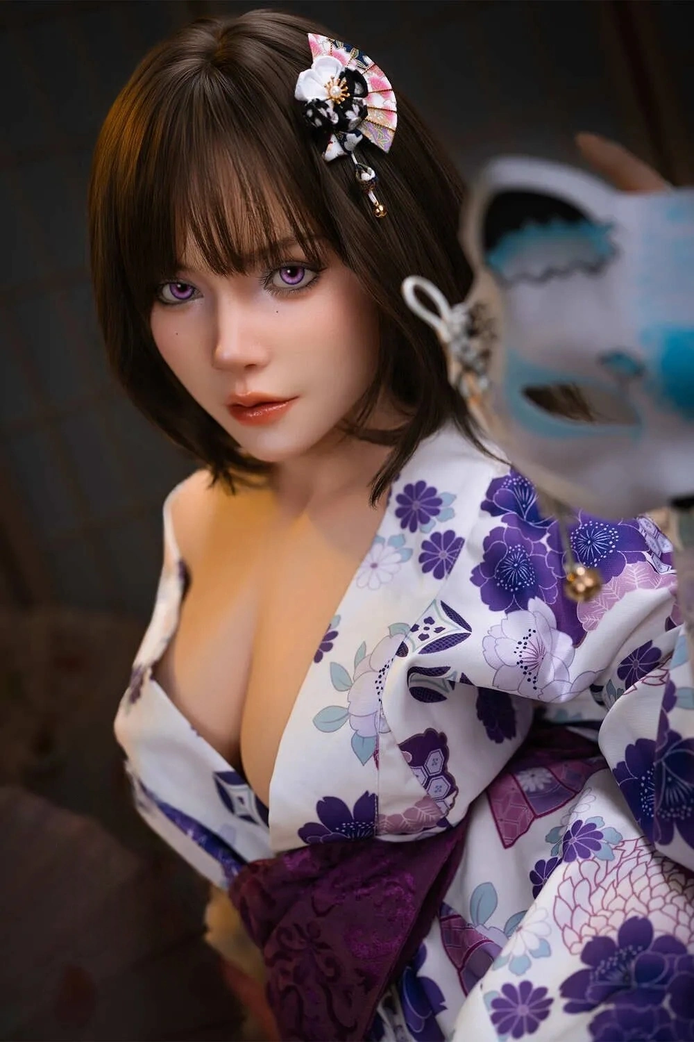 Soft Silicone #O24 Mouth Open Blowjob ROS Sex Doll Head Only - Harem sex doll