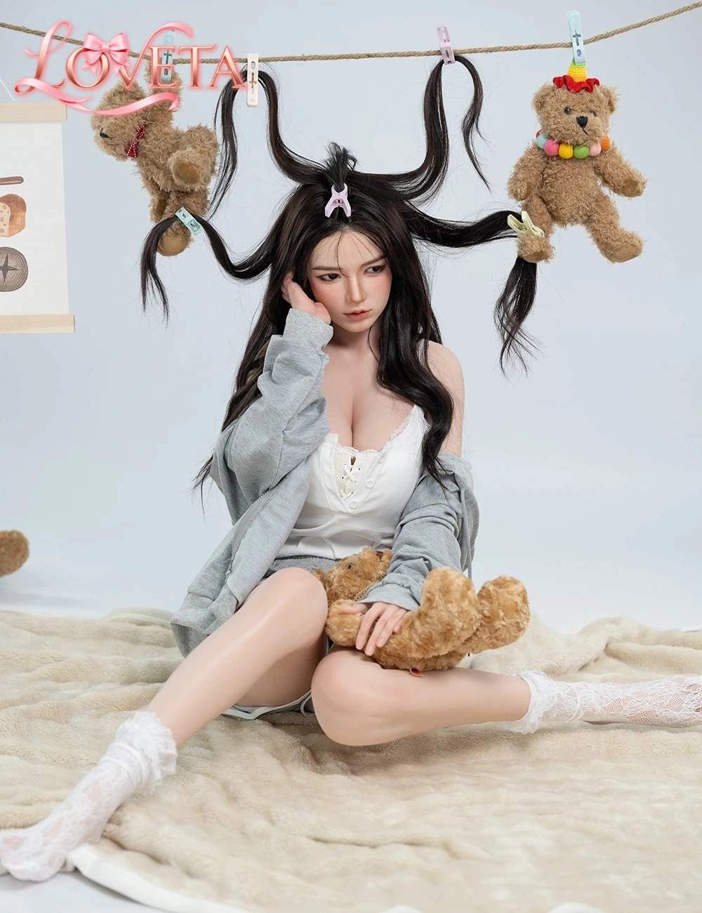 HAREM 158CM #B105 SILICONE REALISTIC SEX DOLL - Harem sex doll