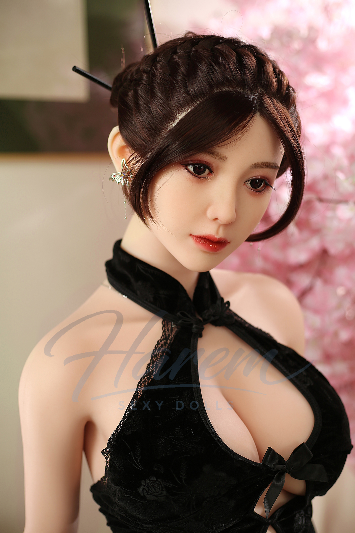 HAREM 150CM #J151 SILICONE REALISTIC SEX DOLL - HAREM silicone sex doll full default premium system ROS head
