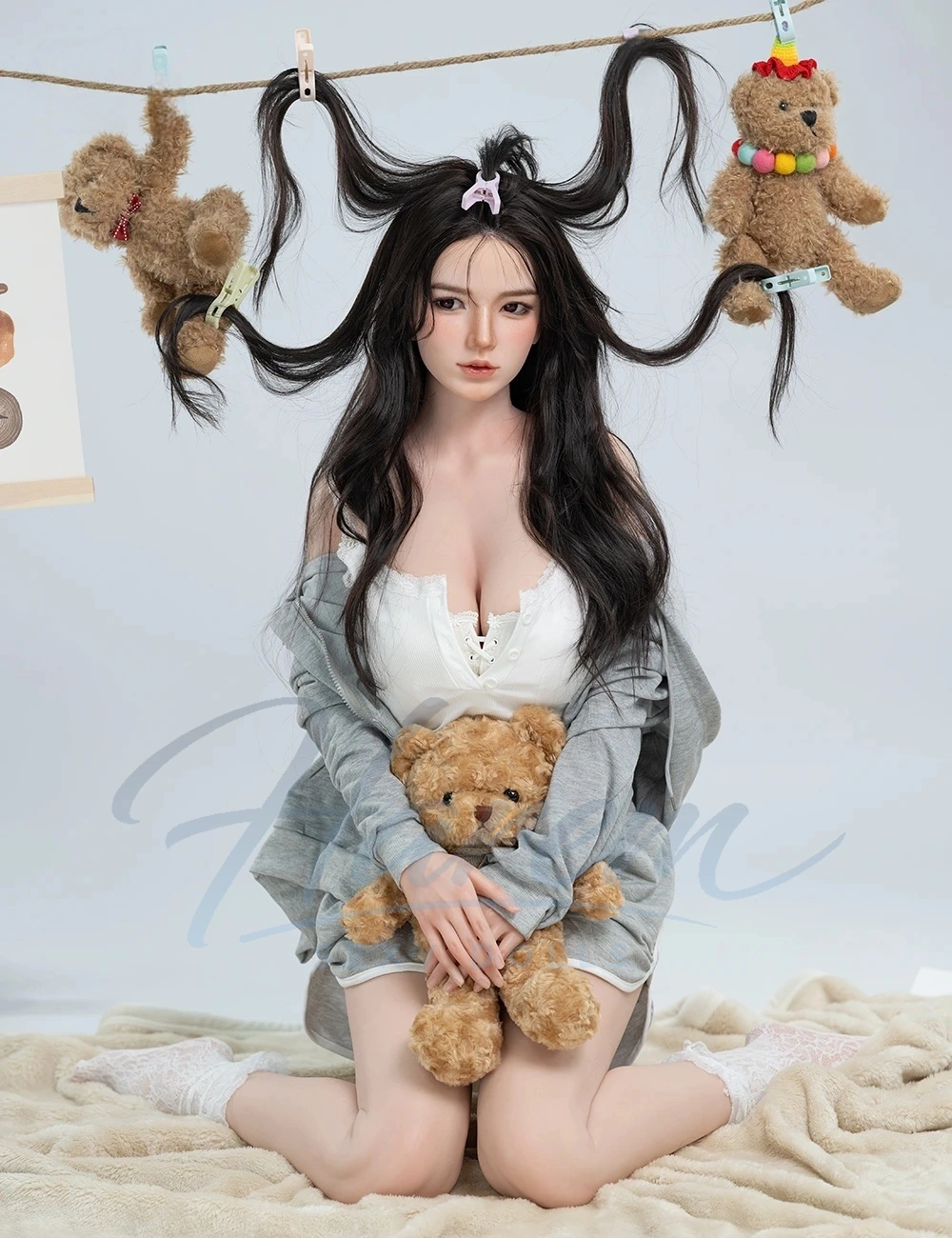 HAREM 158CM #B105 SILICONE REALISTIC SEX DOLL - Harem sex doll