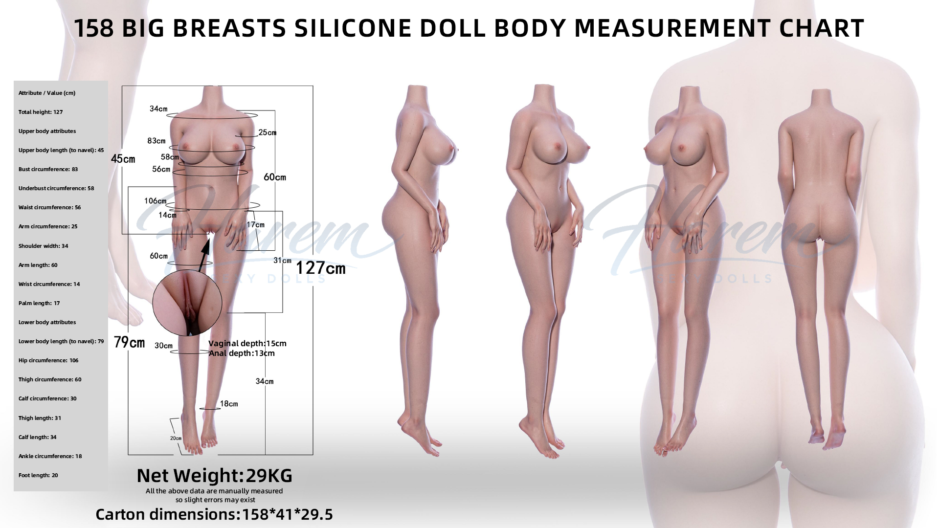 HAREM SILICONE BODY - HAREM silicone sex doll full default premium system ROS head