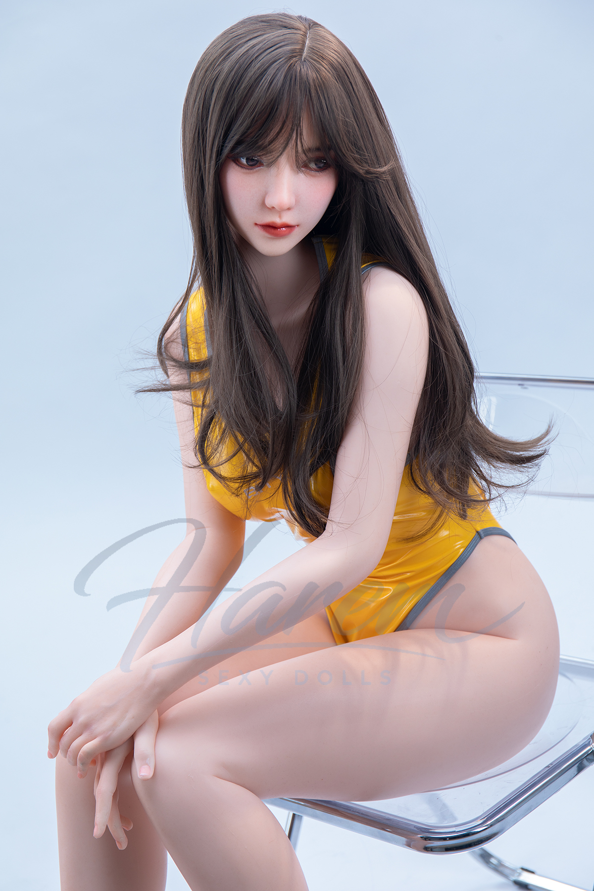 HAREM 150CM #J150 SILICONE REALISTIC SEX DOLL - HAREM silicone sex doll full default premium system ROS head