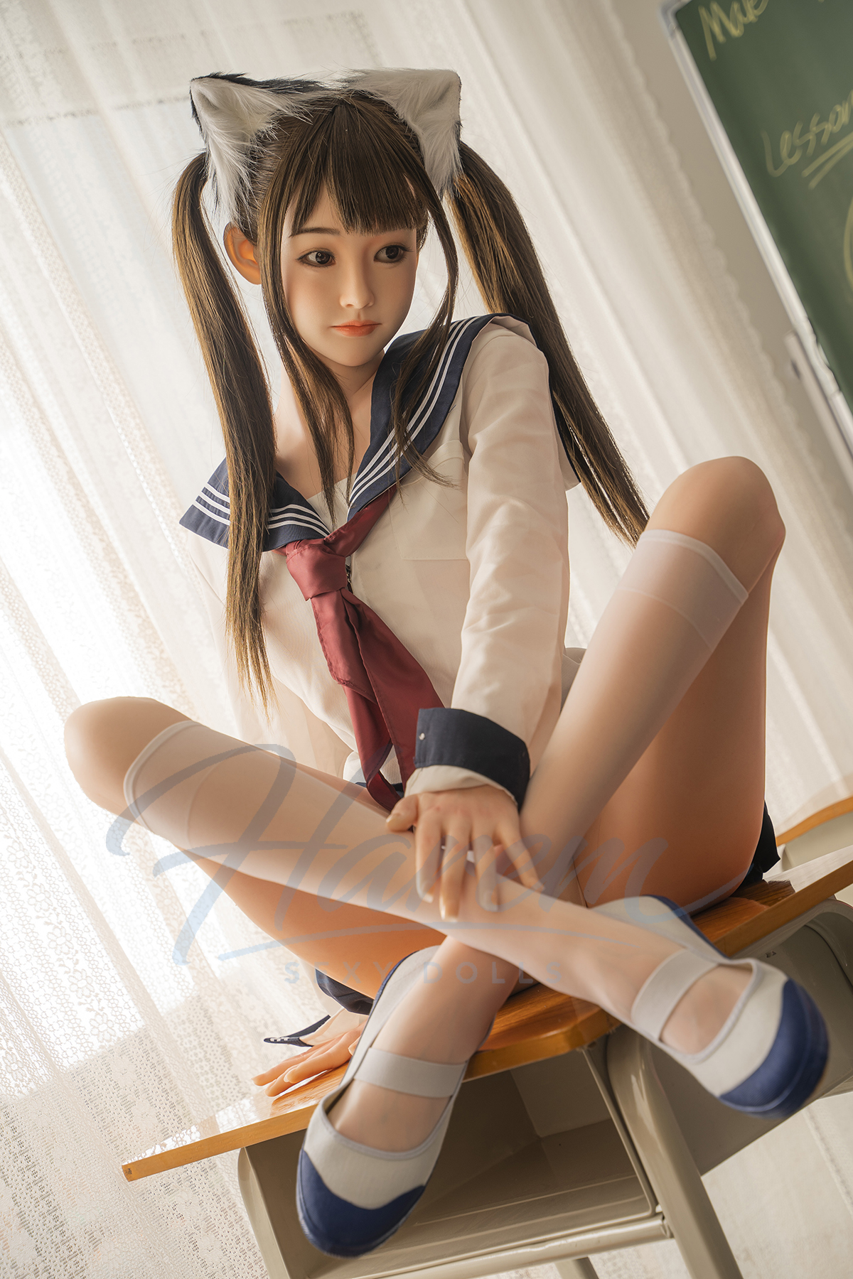 HAREM 150CM #F150 SILICONE REALISTIC SEX DOLL - HAREM silicone sex doll full default premium system ROS head