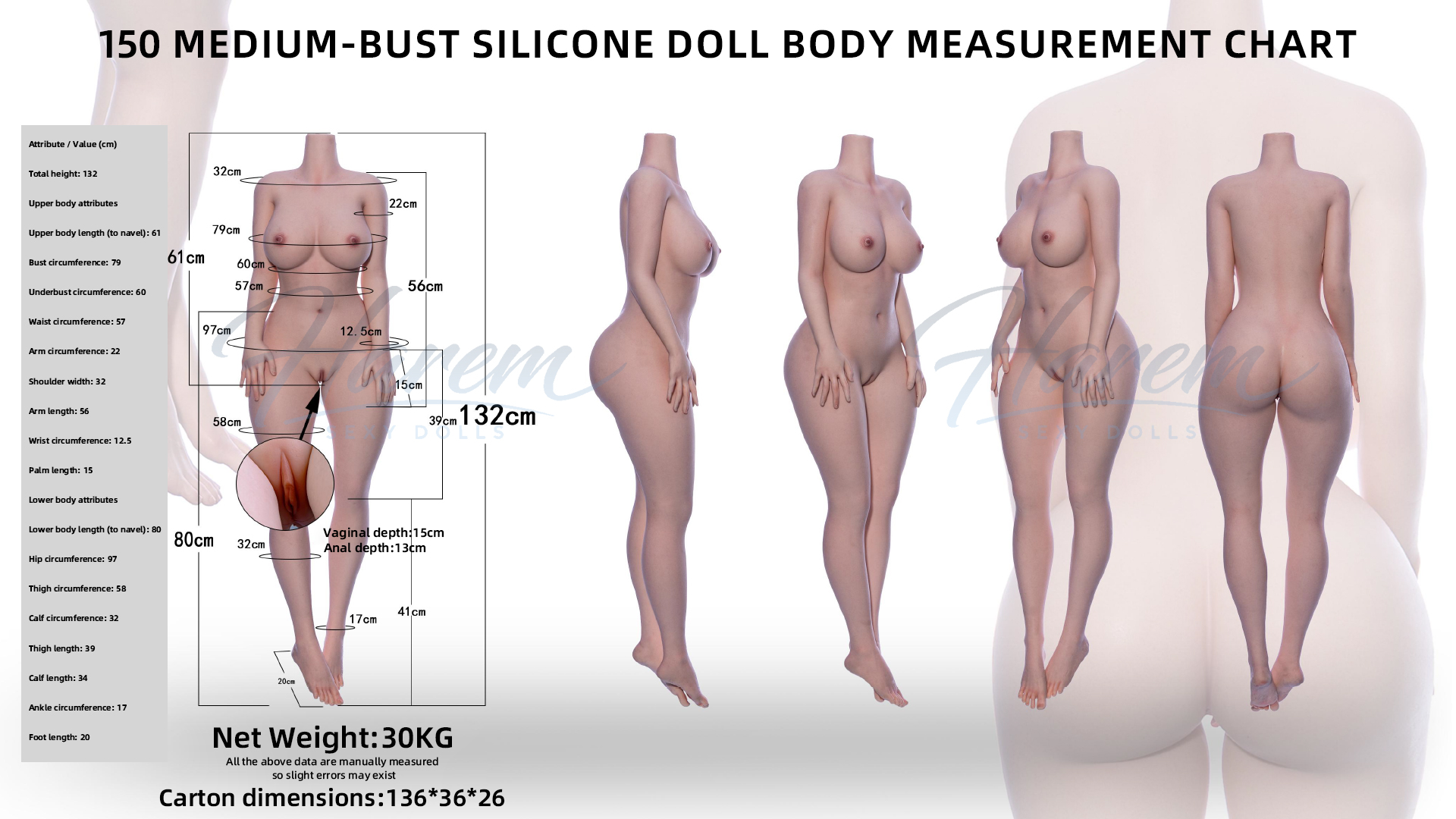 HAREM SILICONE BODY - HAREM silicone sex doll full default premium system ROS head