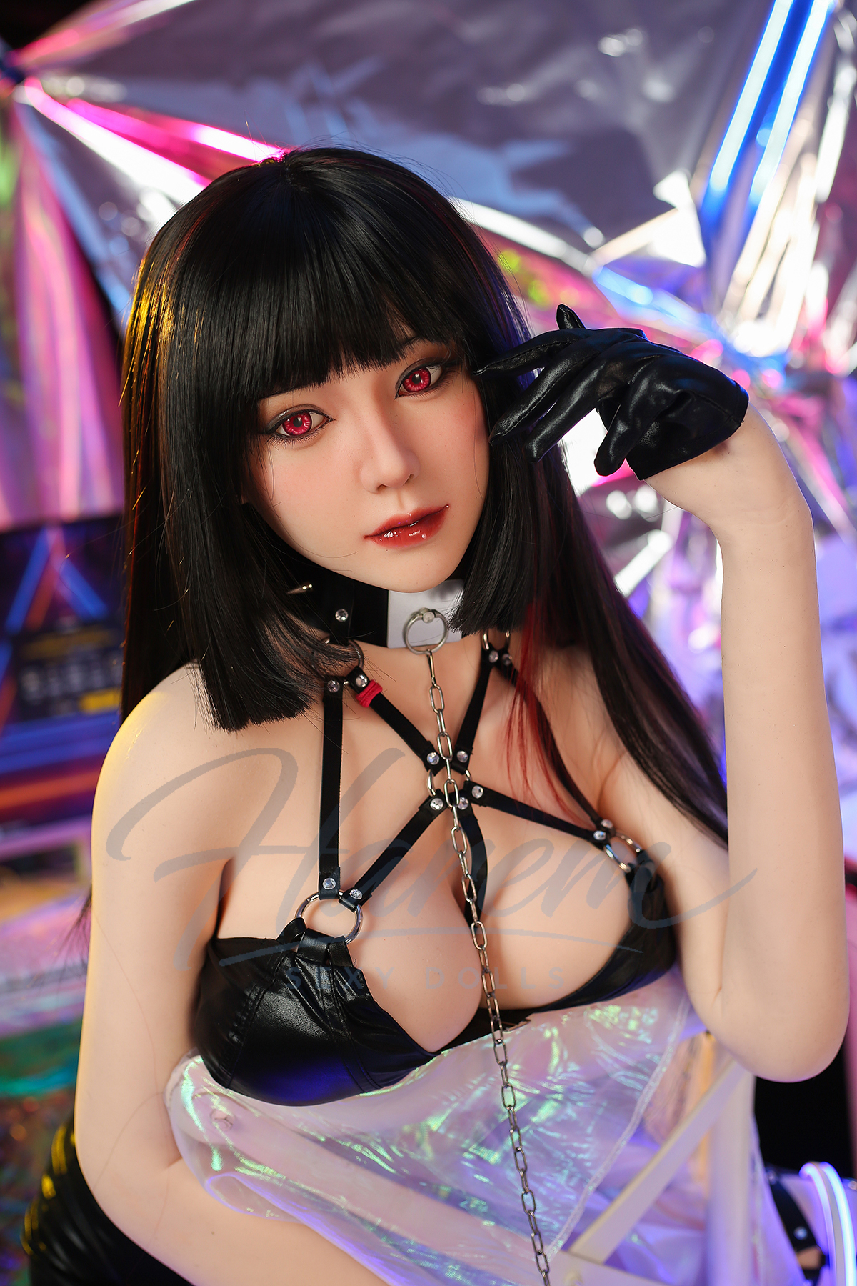 HAREM 150CM #J157 SILICONE REALISTIC SEX DOLL - HAREM silicone sex doll full default premium system ROS head