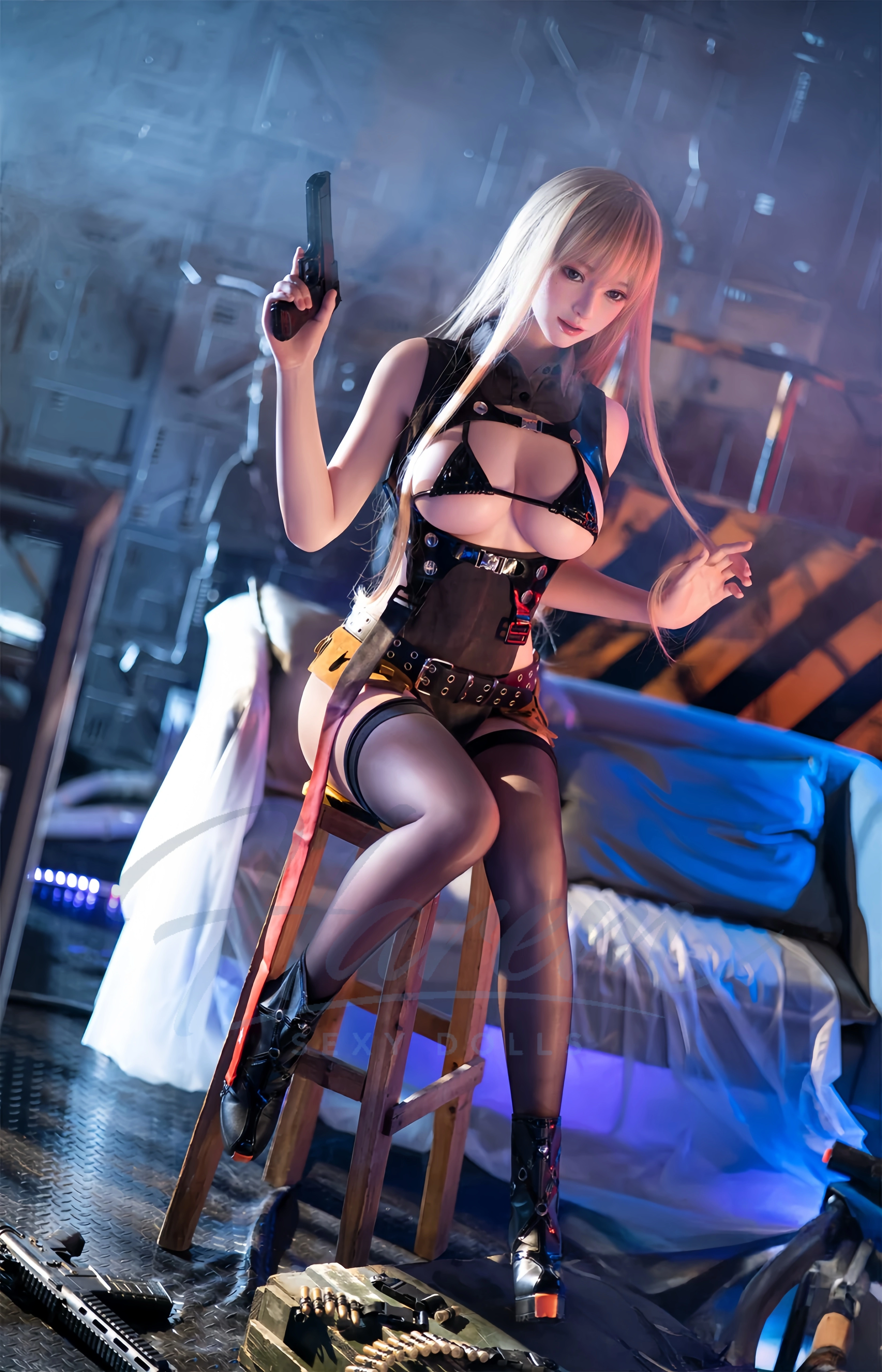 HAREM 158CM #B162 SILICONE REALISTIC SEX DOLL - Harem sex doll