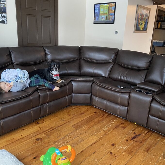 预发布站点、【Furniture】Mirabel 3 - Piece Vegan Leather Sectional、-12345