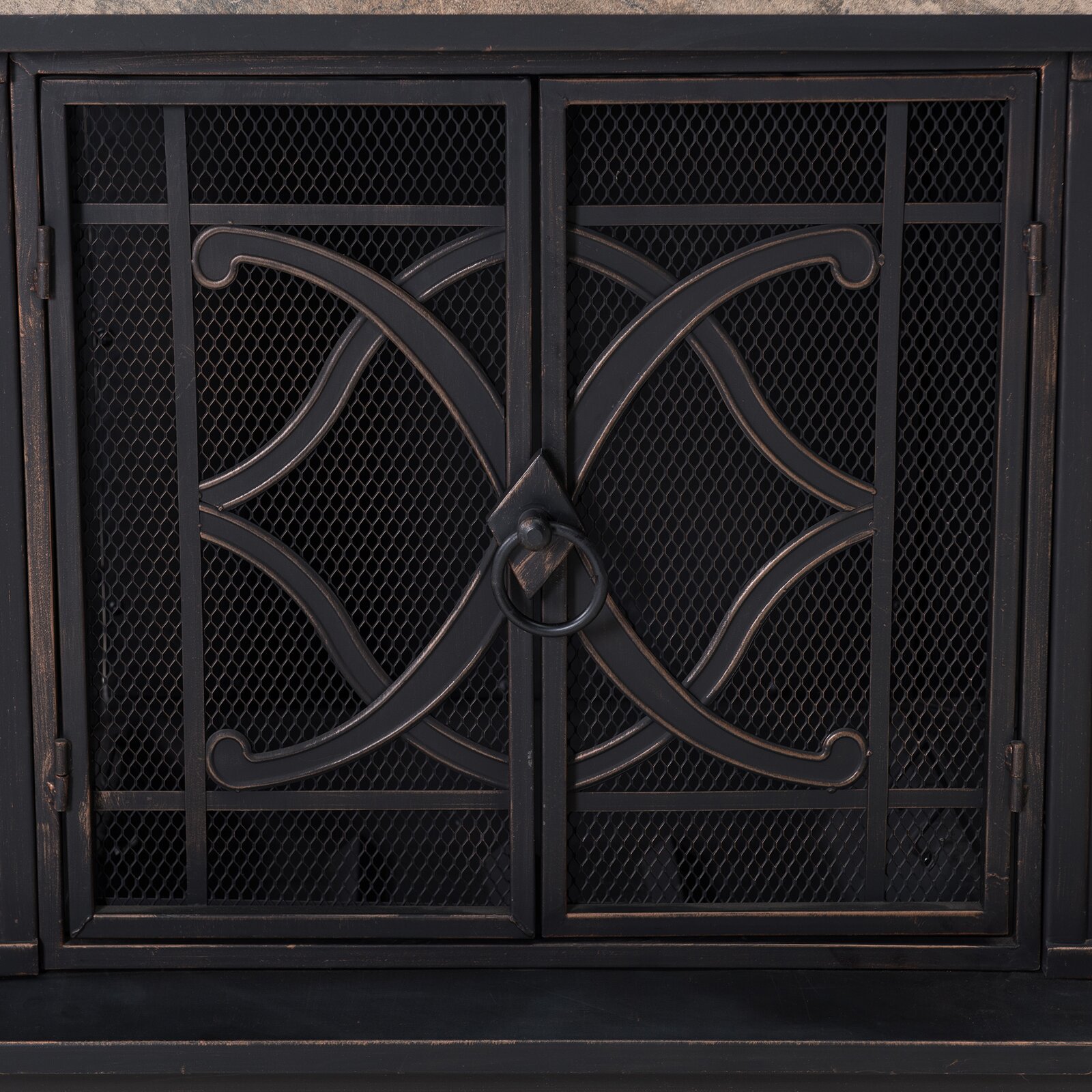 预发布站点、【Sports&Outdoors】Sofie 56.7'' H Wood Burning Outdoor Fireplace、-12345