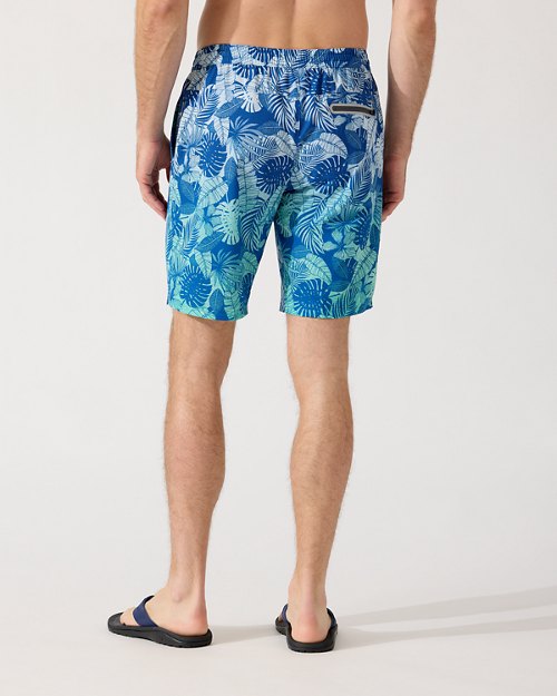 预发布站点、Big and Tall Monterey Coast Ombré Palms IslandZone Elastic-Waist Shortsenglish、-12345