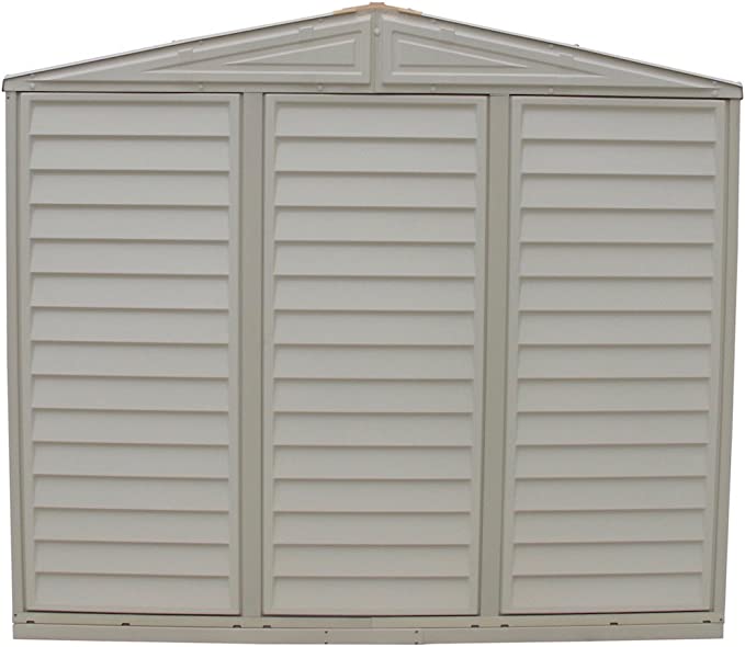 预发布站点、【Storage Shed】 8' x 6' Plastic Garden Shed with Foundation Kit - Ivory - 15 Years Warranty、-12345
