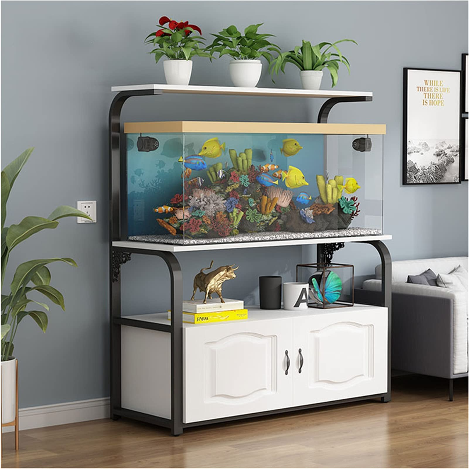 预发布站点、【Pet】Aquarium Bracket Living Room Apartment Aquarium Grass Fish Tank Shelf Metal Fish Tank Cabinet、-12345
