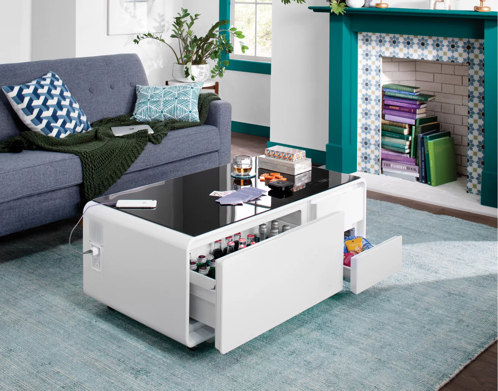 预发布站点、Smart coffee table with stereo, small fridge for storage、-12345