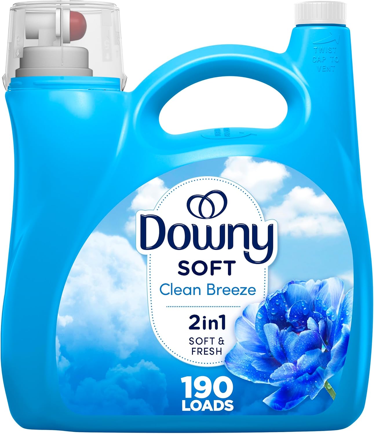 Downy Fabric Softener Liquid, April Fresh Scent, 140 fl oz, 190 Loads, HE Compatible111mysite