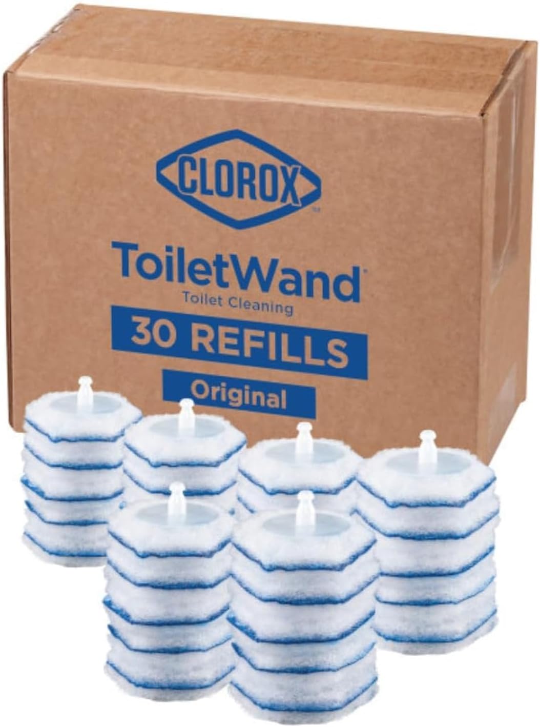 Clorox ToiletWand Disinfecting Refills, Disposable Wand Heads - 30 Count (Package May Vary)111mysite