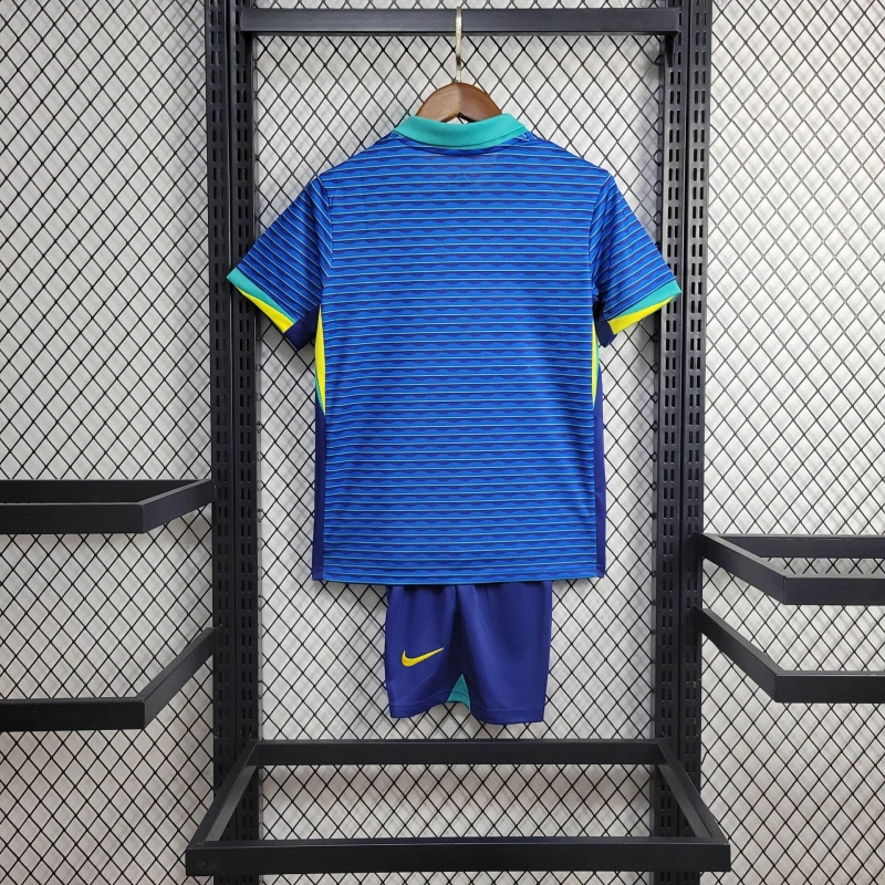 Brazil 2024 Away Stadium Kids Kit111