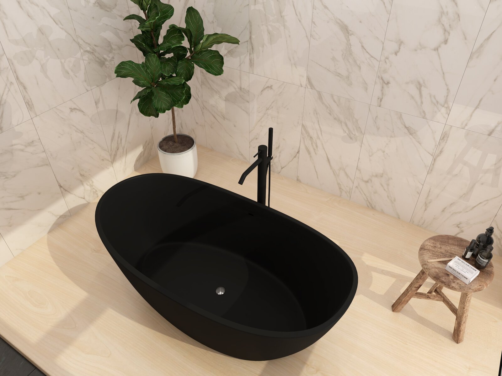 预发布站点、【Home Improvement】59" x 33" Freestanding Soaking Solid Surface Bathtub、-12345