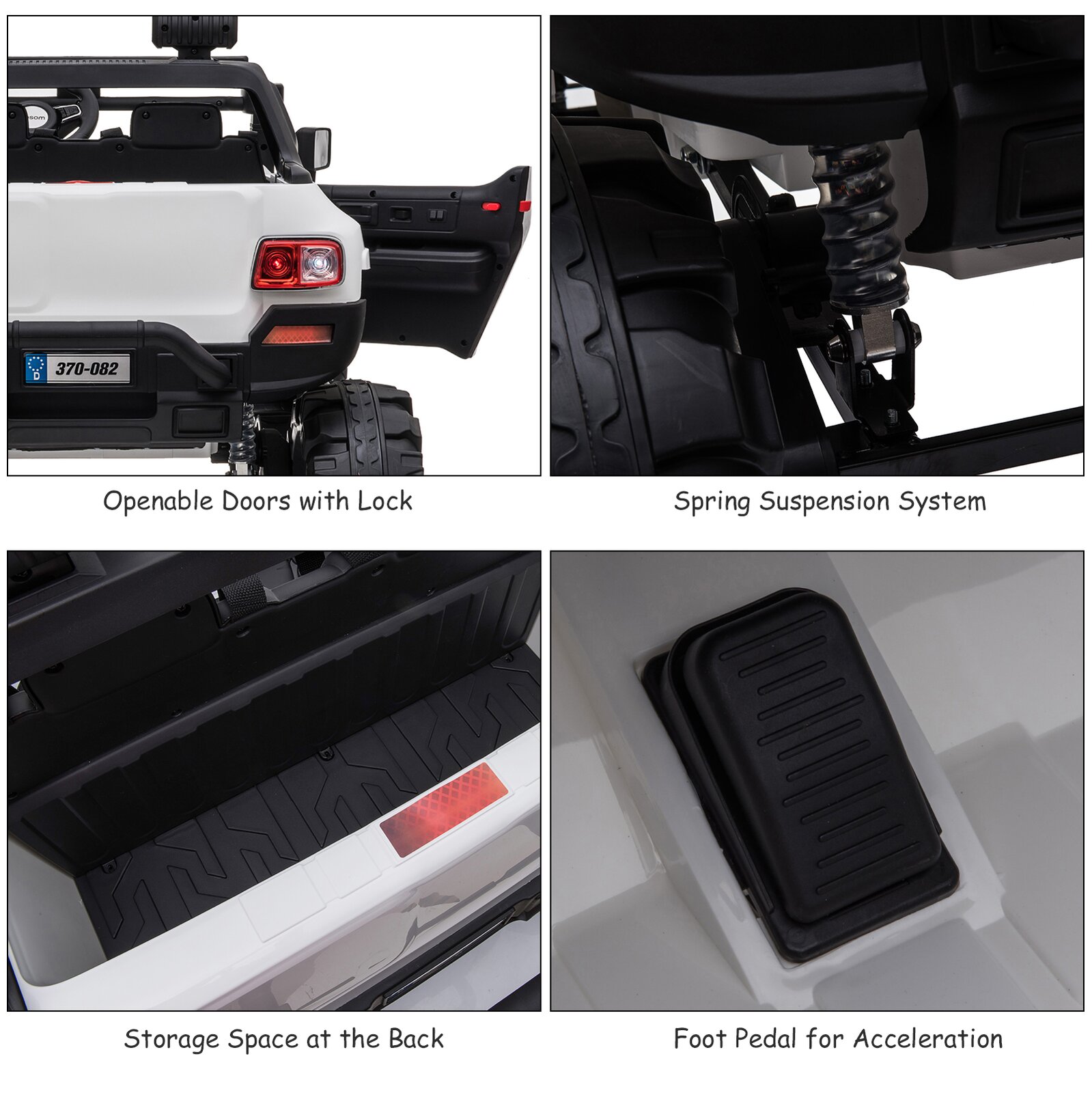 预发布站点、【Baby&Kids】2-Seater Electric Ride on Police Car SUV Truck Toy、-12345