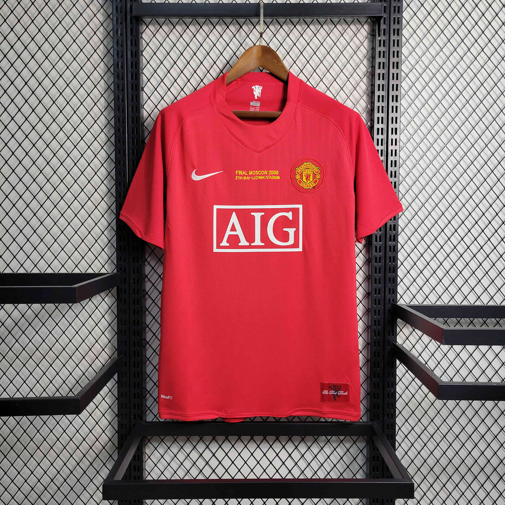 Manchester United Retro 07-08 Home Jersey - Champions League Final Version111