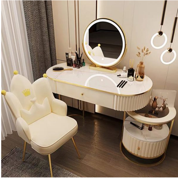 预发布站点、【Furniture】Cosmetic Dressing Table with Mirror, Bedroom Dressing Table Stool Cover, Dressing Table Set、mysite-12345
