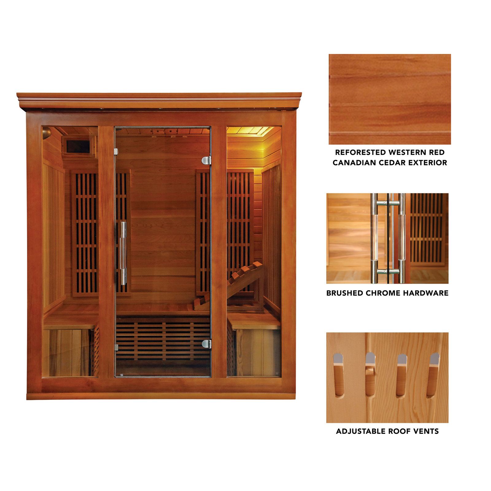 预发布站点、【Sports&Outdoors】Radiant Saunas 5 - Person Sauna、-12345