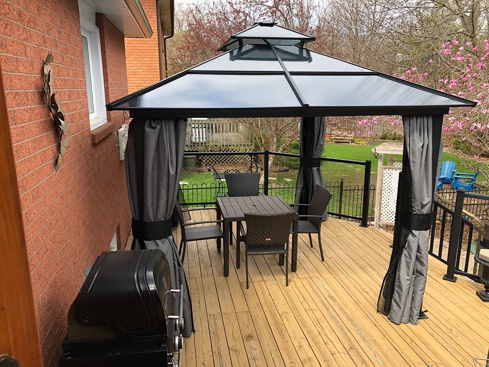 预发布站点、【Gazebo】Hard Top Gazebo 10' x 12' with Netting - Metal Gazebo、mysite-12345