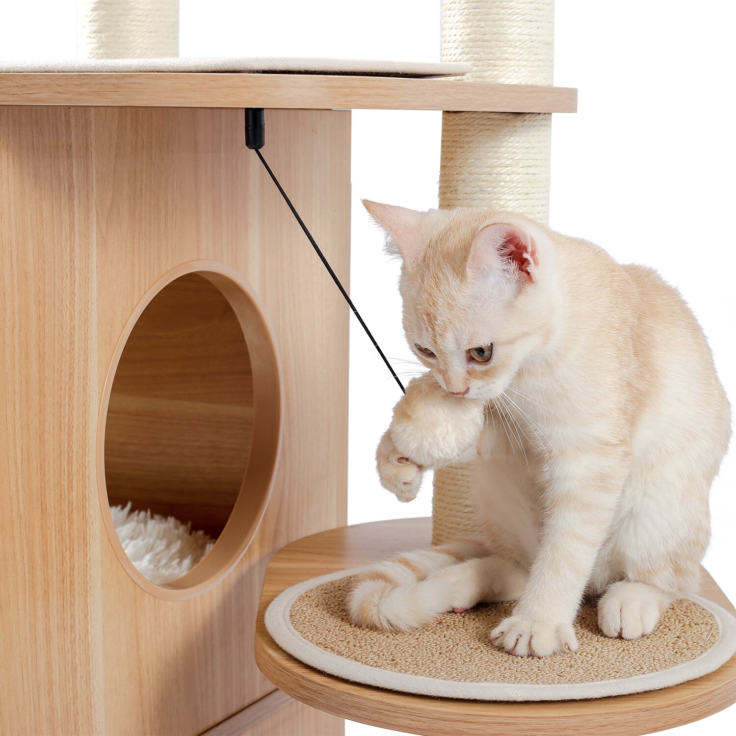 预发布站点、【Pet】47" Wooden Luxury Cat Tree、-12345