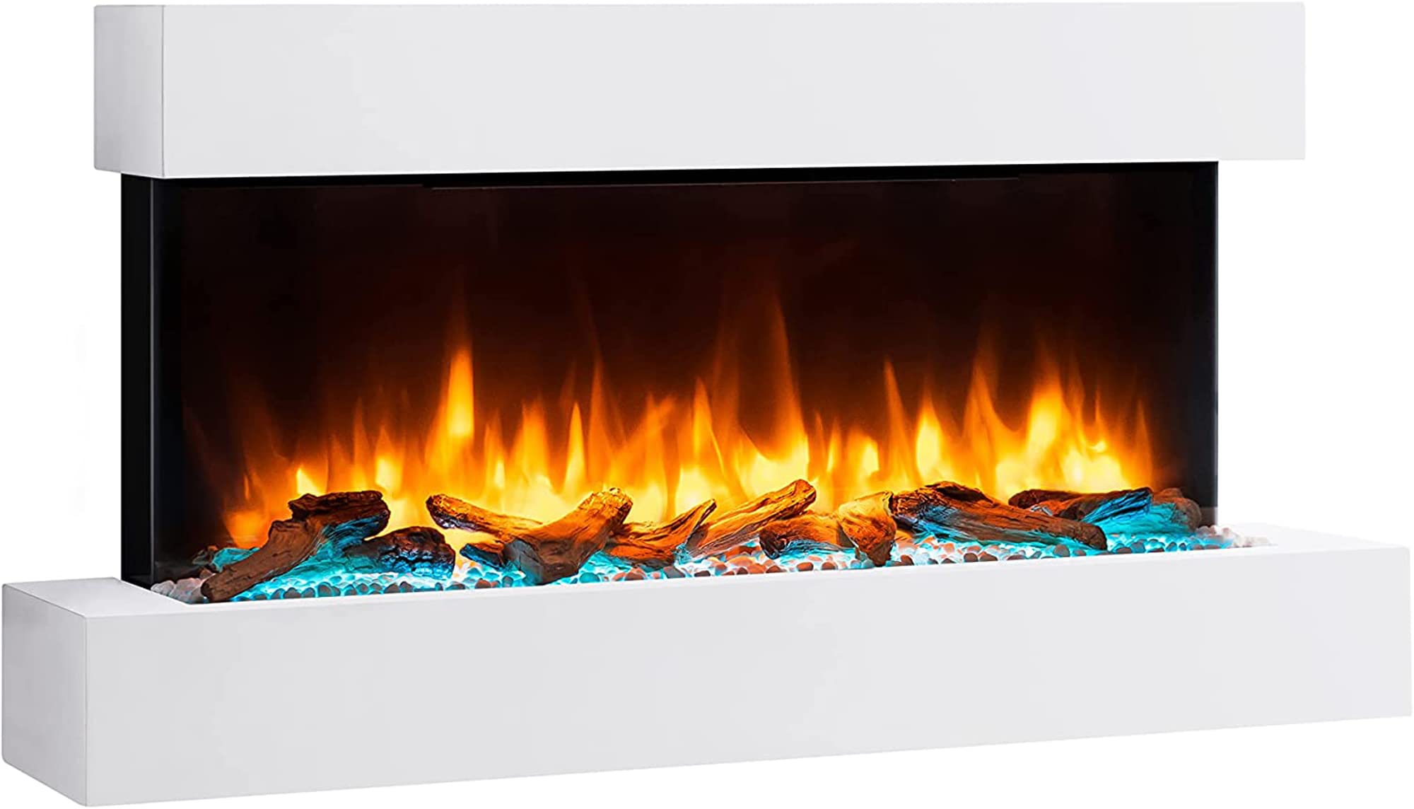 预发布站点、【Home Improvement】Endeavour Fires Runswick Wall Mounted Electric Fireplace with an Off White Mantel & Plinth、-12345