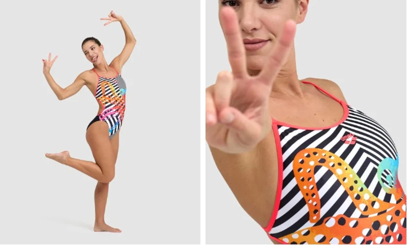 预发布站点、ARENA Women'S Crazy Octopus Swimsuit Lace Back、mysite-12345