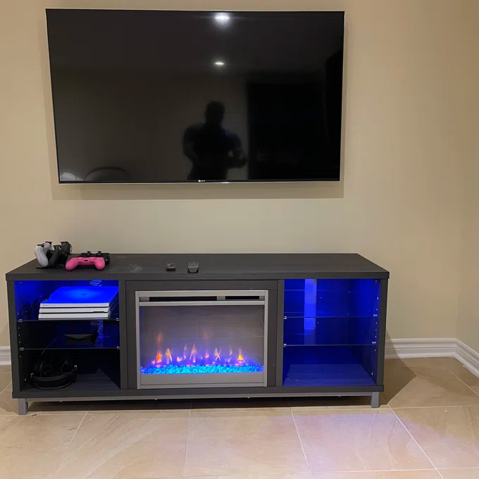 预发布站点、【Furniture】【BS】Vaske TV Stand for TVs up to 70" with Fireplace Included、-12345