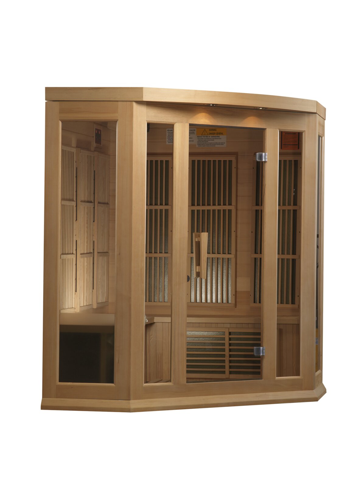 预发布站点、【Sports&Outdoors】Dynamic Infrared Maxxus 3 - Person Indoor FAR Infrared Sauna in Hemlock、-12345