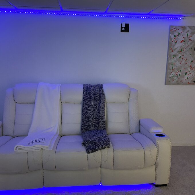 预发布站点、【Furniture】85.25'' Wide Home Theater Sofa with Cup Holder、-12345