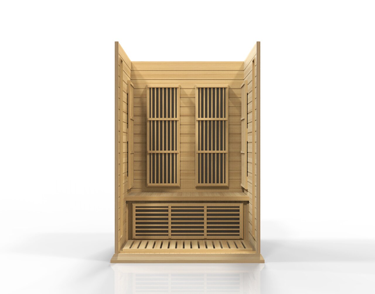 预发布站点、【Sports&Outdoors】Dynamic Infrared Maxxus 2 - Person Indoor Bluetooth Compatible FAR Infrared Sauna in Hemlock、-12345