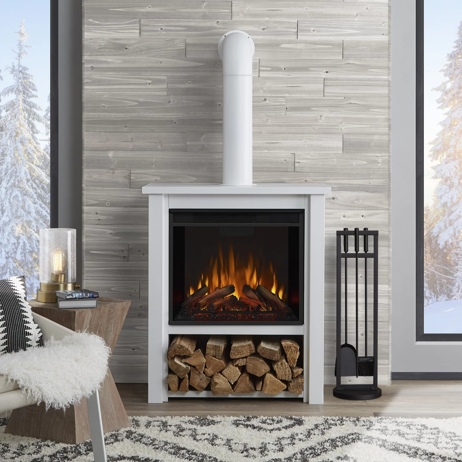 预发布站点、【Home Improvement】Hollis Electric Fireplace by Real Flame、-12345