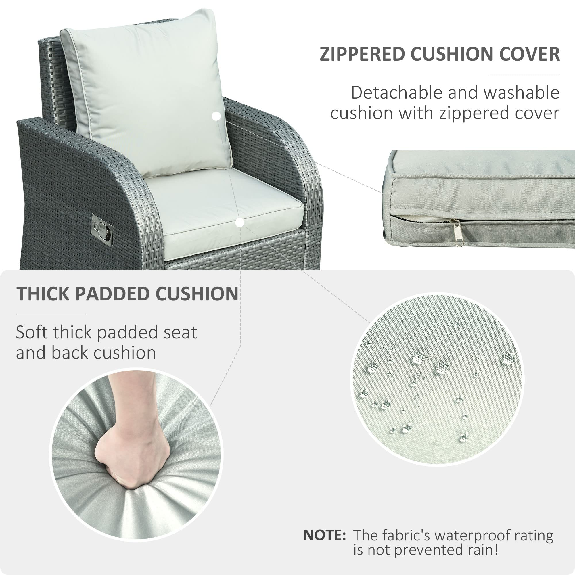 预发布站点、【Furniture】6-PCs Patio Furniture Set Outdoor Wicker Sofa Set with Tea Table Gas Spring & Soft Cushion、mysite-12345