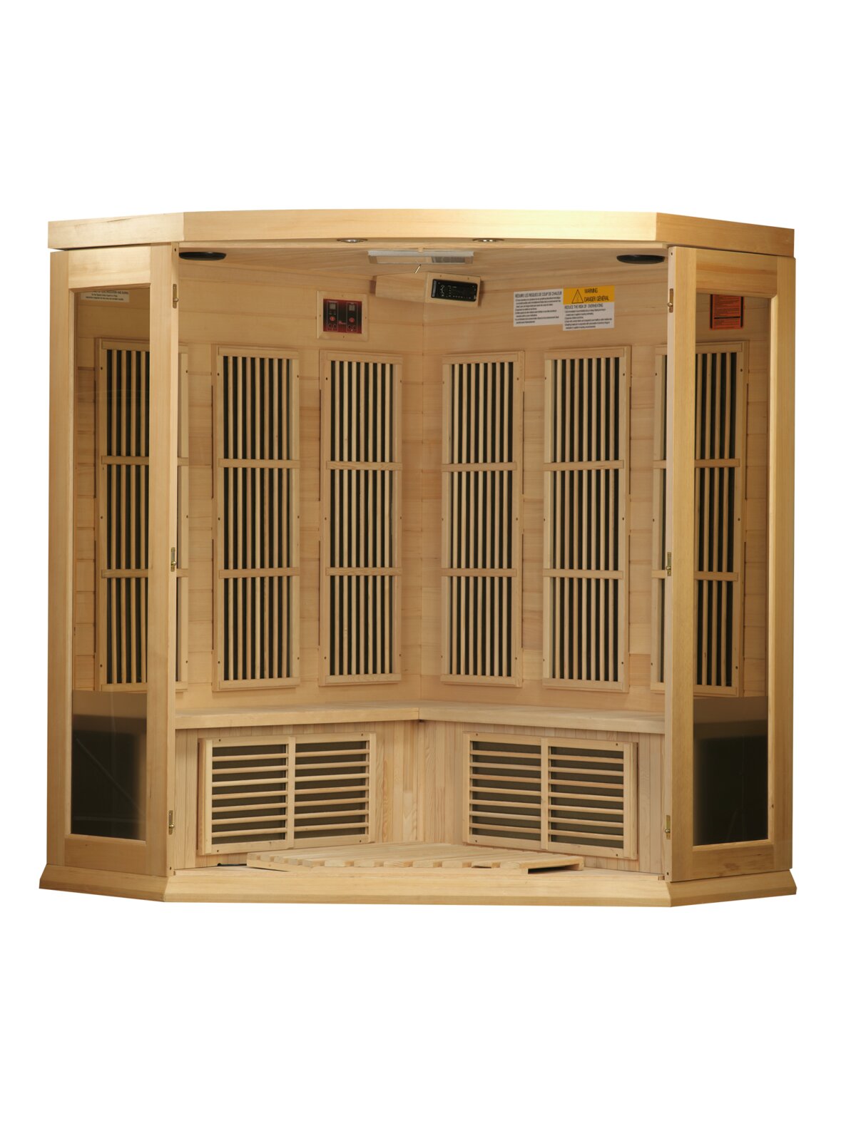预发布站点、【Sports&Outdoors】Dynamic Infrared Maxxus 3 - Person Indoor FAR Infrared Sauna in Hemlock、-12345