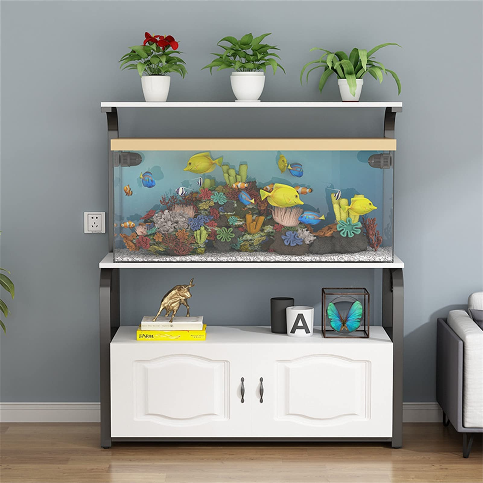 预发布站点、【Pet】Aquarium Bracket Living Room Apartment Aquarium Grass Fish Tank Shelf Metal Fish Tank Cabinet、-12345