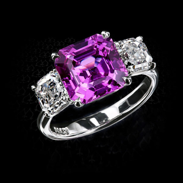预发布站点、5ct Asscher Cut Amethyst Engagement Ring、testother-12345