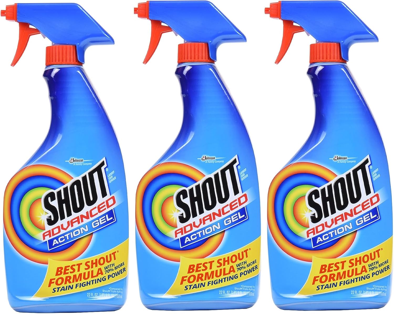 Shout Advanced Laundry Stain Remover Gel, Breaks Down 100+ Types of Tough Stains - 22oz Spray111mysite