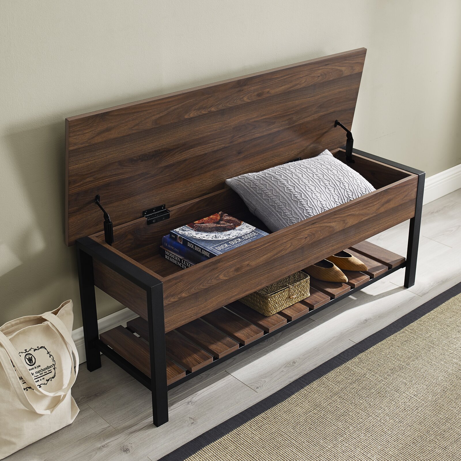 预发布站点、【Furniture】Ochlocknee Flip Top Storage Bench、-12345