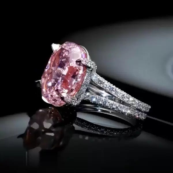 预发布站点、5ct Oval Cut Pink Sapphire Engagement Ring、testother-12345