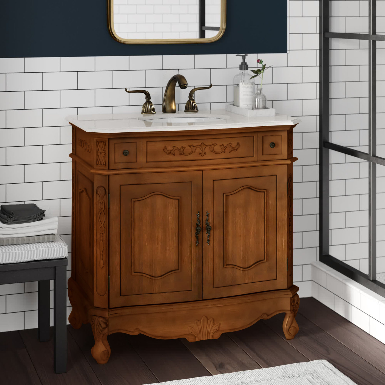 预发布站点、【Home Improvement】Halethorpe 36" Single Bathroom Vanity Set、-12345