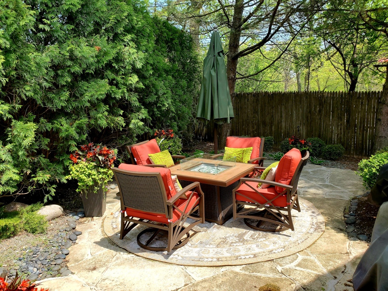 预发布站点、【Furniture】Kinger Home Propane Brazier Table 5-Piece Set, Suitable for Outdoor Patios、mysite-12345