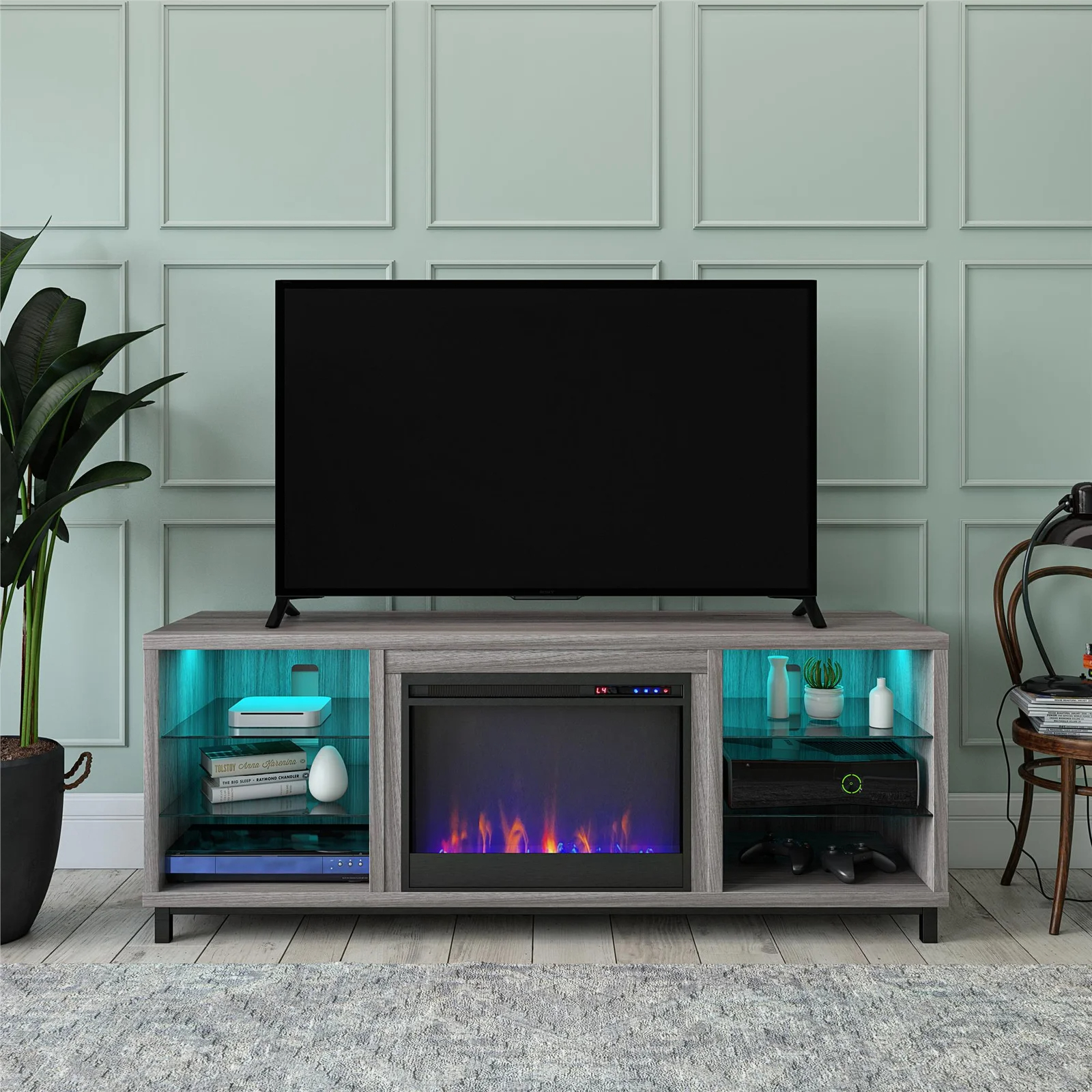 预发布站点、【Furniture】【BS】Vaske TV Stand for TVs up to 70" with Fireplace Included、-12345