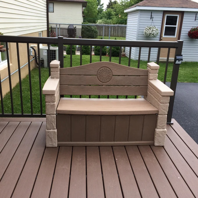 预发布站点、【Storage Shed】Outdoor Plastic Storage Bench、-12345